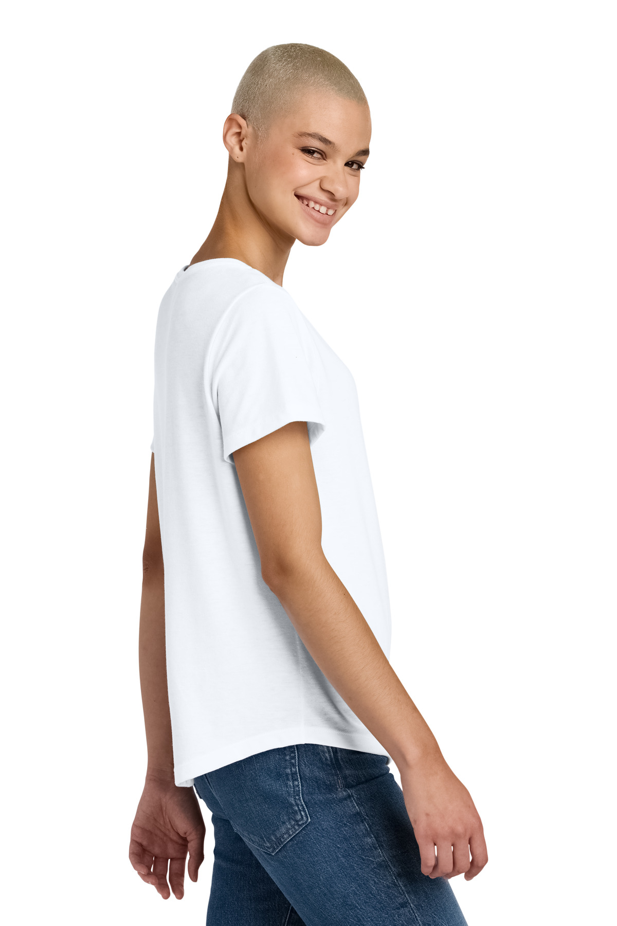 Allmade Women's Relaxed Tri-Blend Scoop Neck Tee AL2015 3