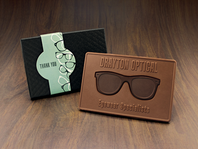 3oz. Combo Chocolate Bar with 4"x6" Gift Box 2