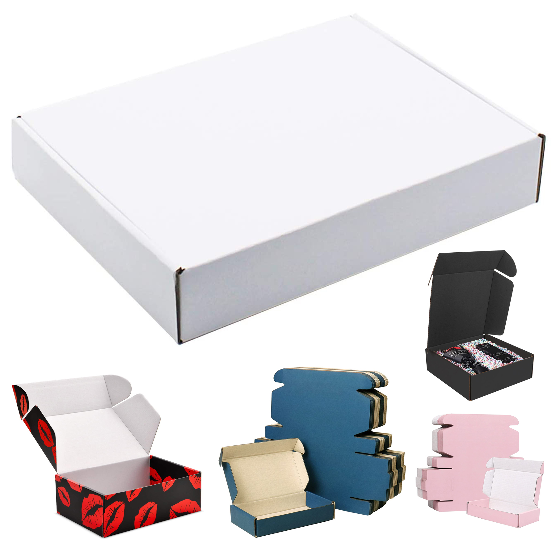 White Both Sides Cardboard Box 2
