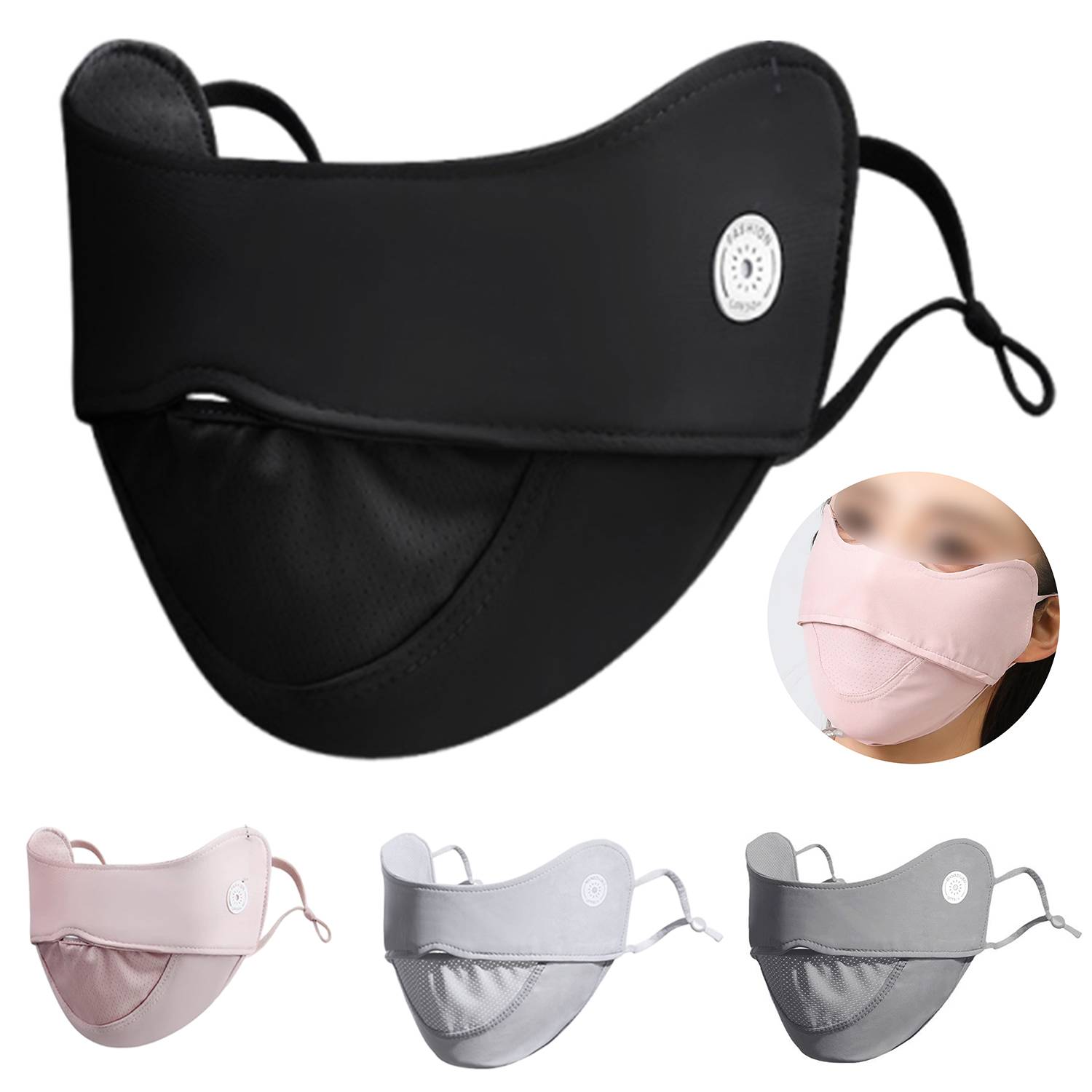 Summer Breathable Nylon UV Protection Face Mask 11