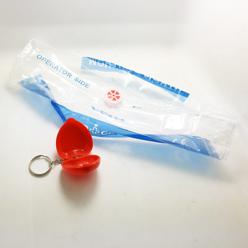 CPR Mask Heart Keychain 2
