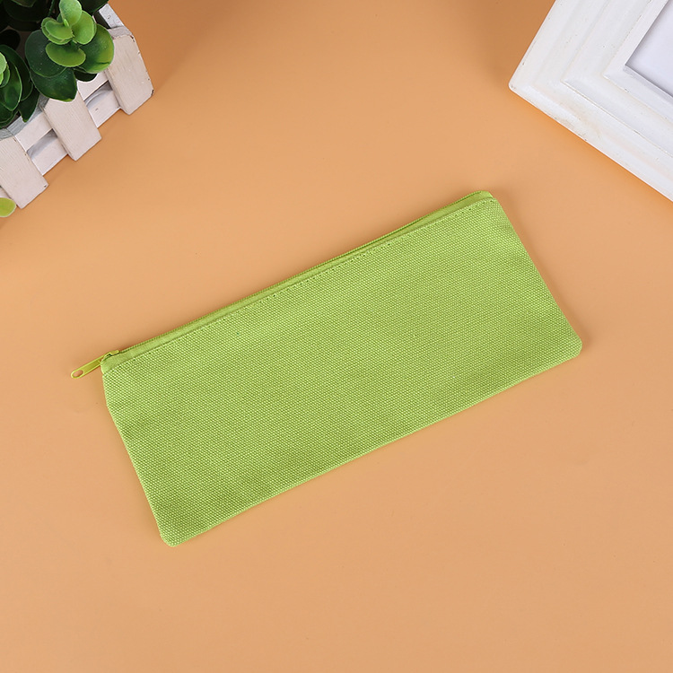 Canvas Pencil Zipper Bag, custom tote bag with logo imprint 2