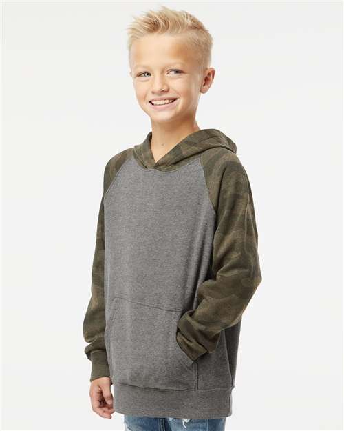 Youth Lightweight Special Blend Raglan Hooded Sweatshirt - PRM15YSB 24