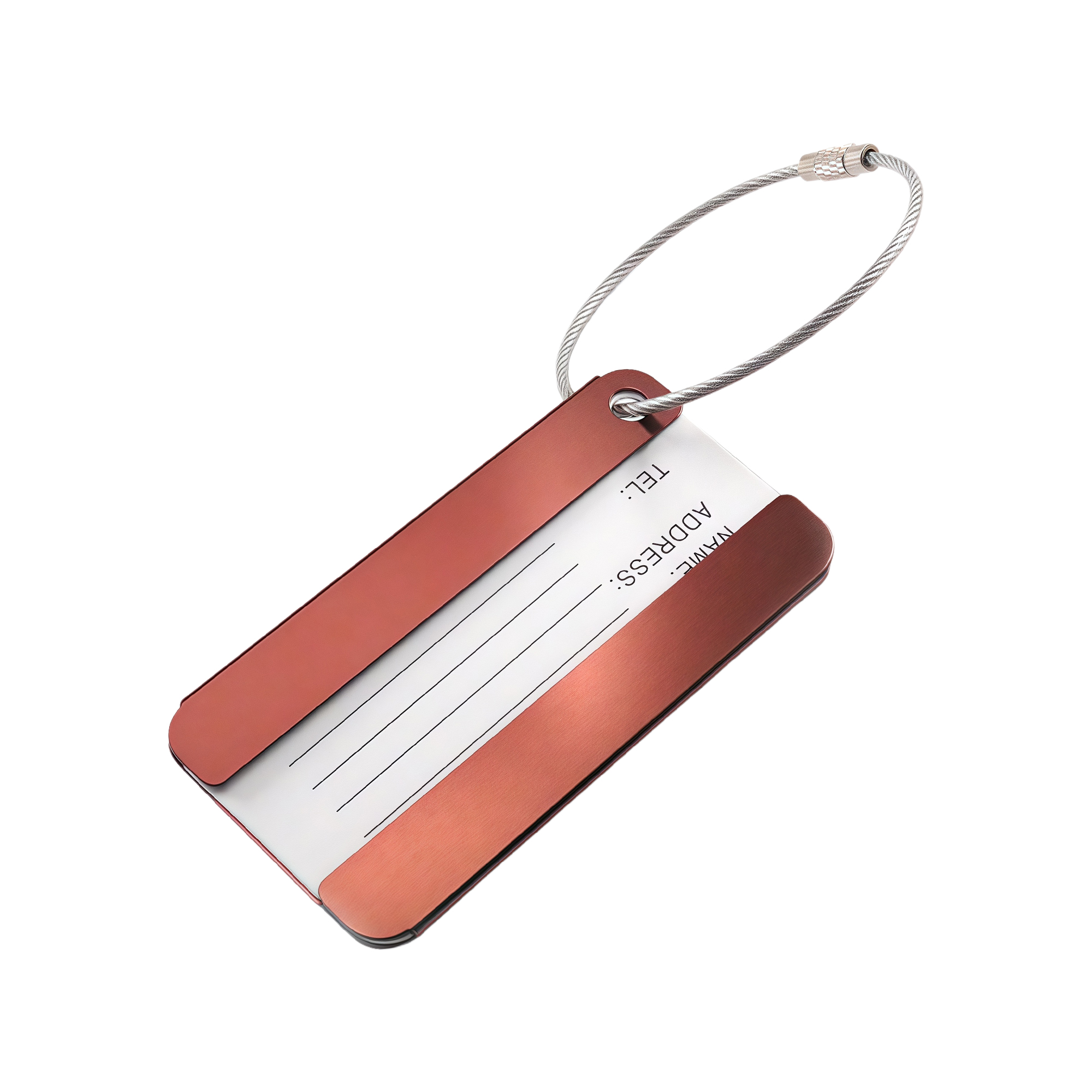 Aluminum Luggage Tag Business Gift Symmetrical Anti-Loss ID Card Holder Travel Tag for Suitcase 10
