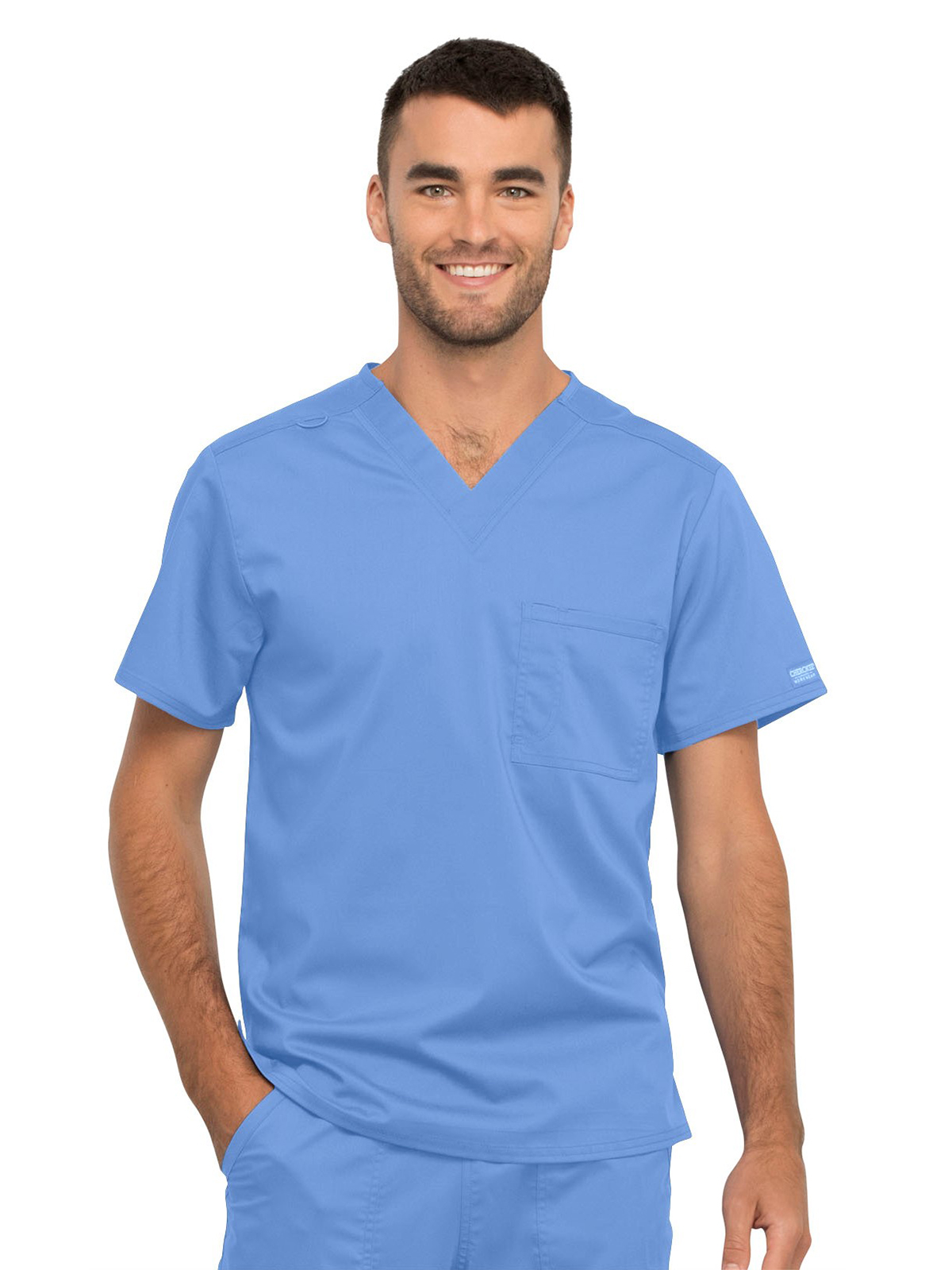 Cherokee - Workwear Revolution - Unisex 1-Pocket Tuckable V-Neck Top 14