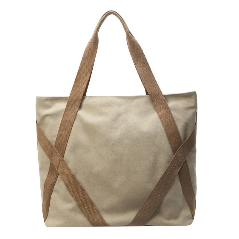 Travel Reusable Canvas Tote Bag Daily Shoulder Handbag 10