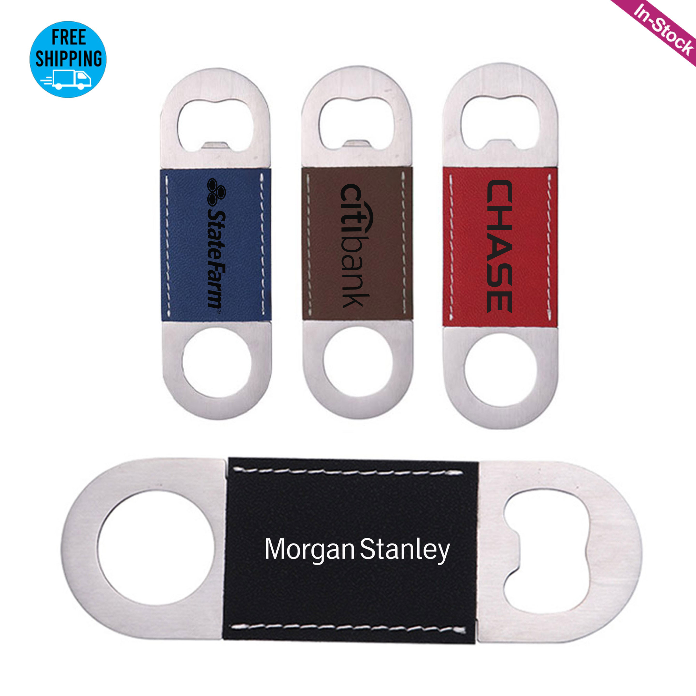 Laser Engraved Leatherette Bottle Opener 2