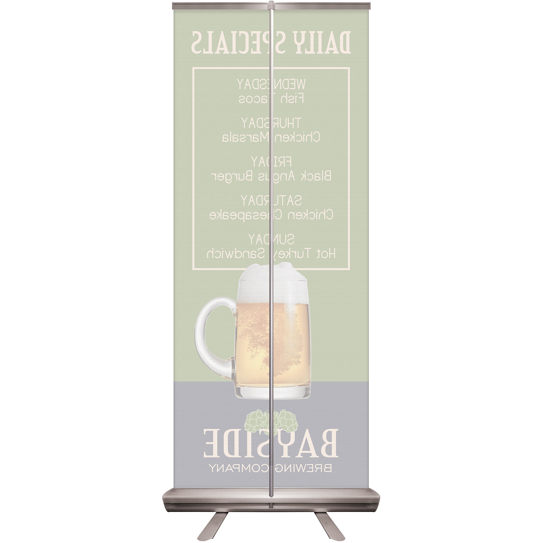 32" x 79" Custom Digitally Printed Retractable Banner Stand 2