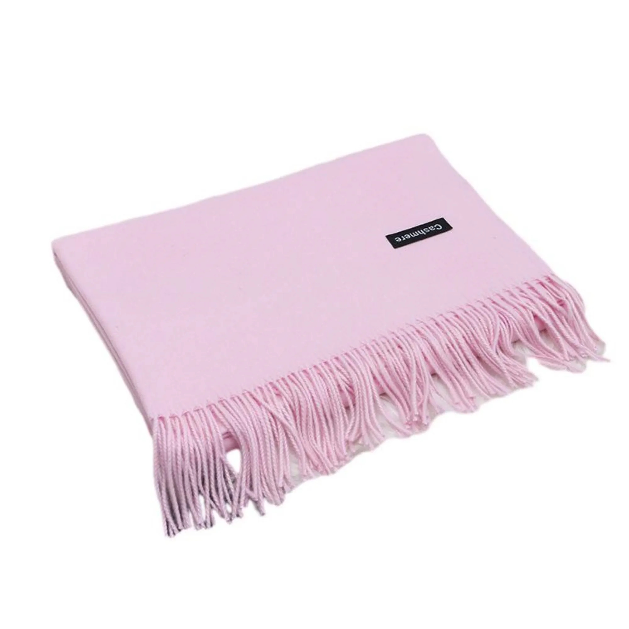 Winter Imitation Cashmere Scarf With Tassels MOQ 100PCS 21