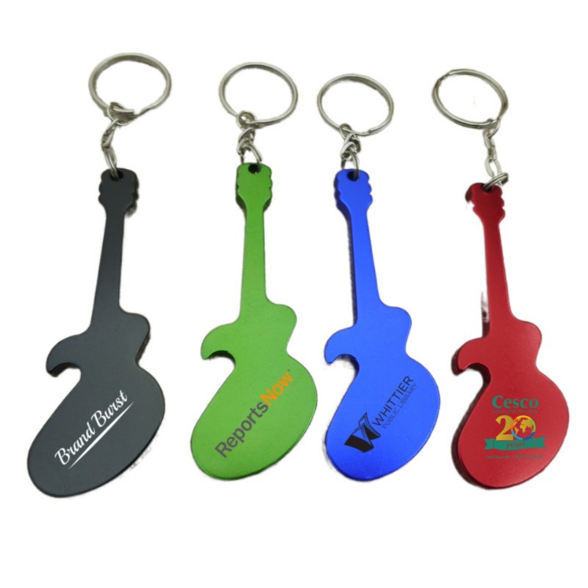 Guitar Bottle Opener With Keychain