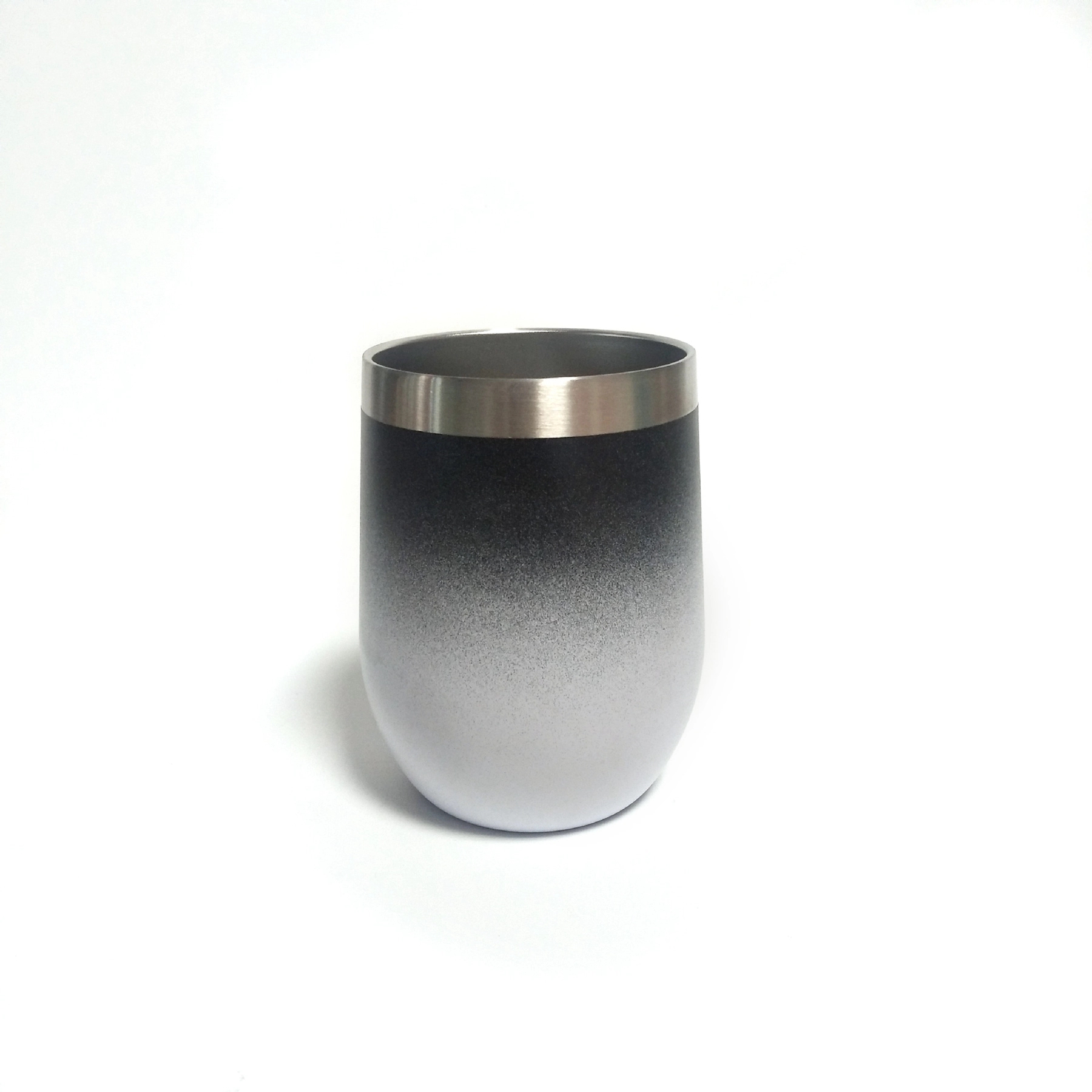 12oz Gradient Color Wine Tumbler with Lid 2