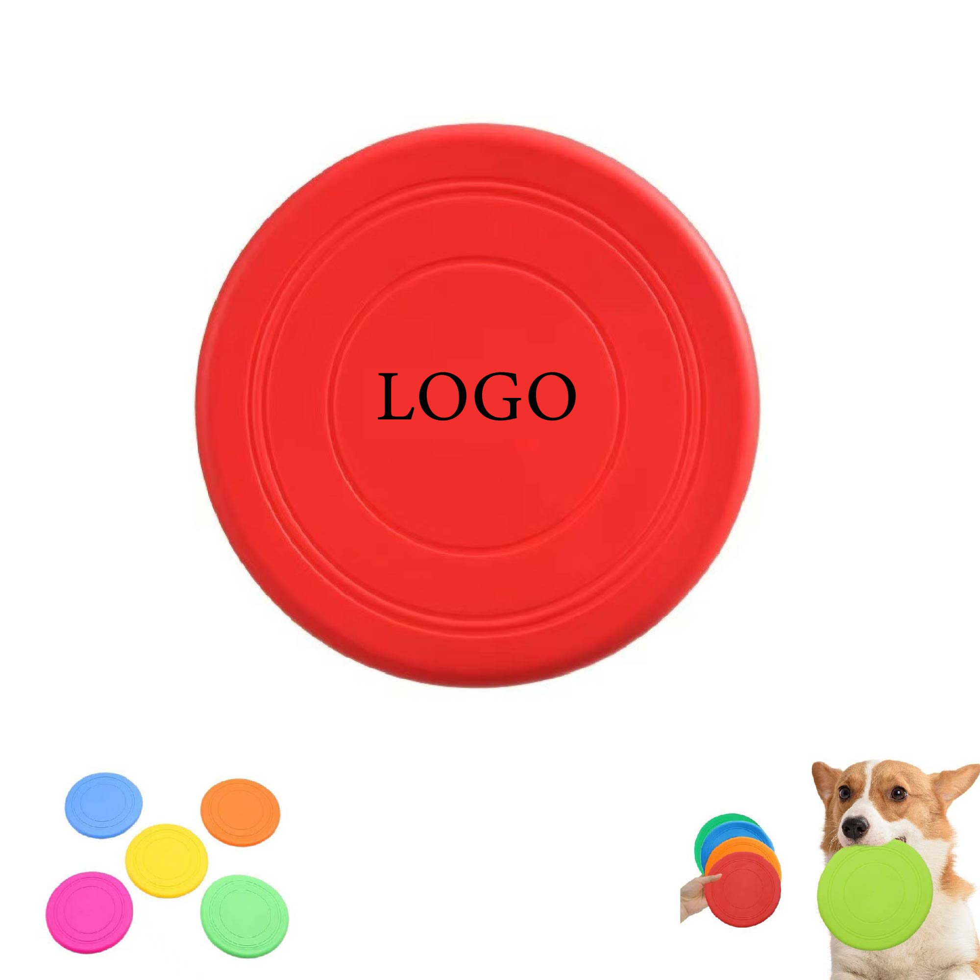 MOQ 10pcs Interactive Dog Toy Flying Disc 3