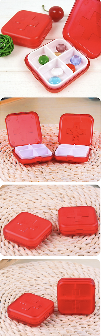 Four Compartment Pill Box 3