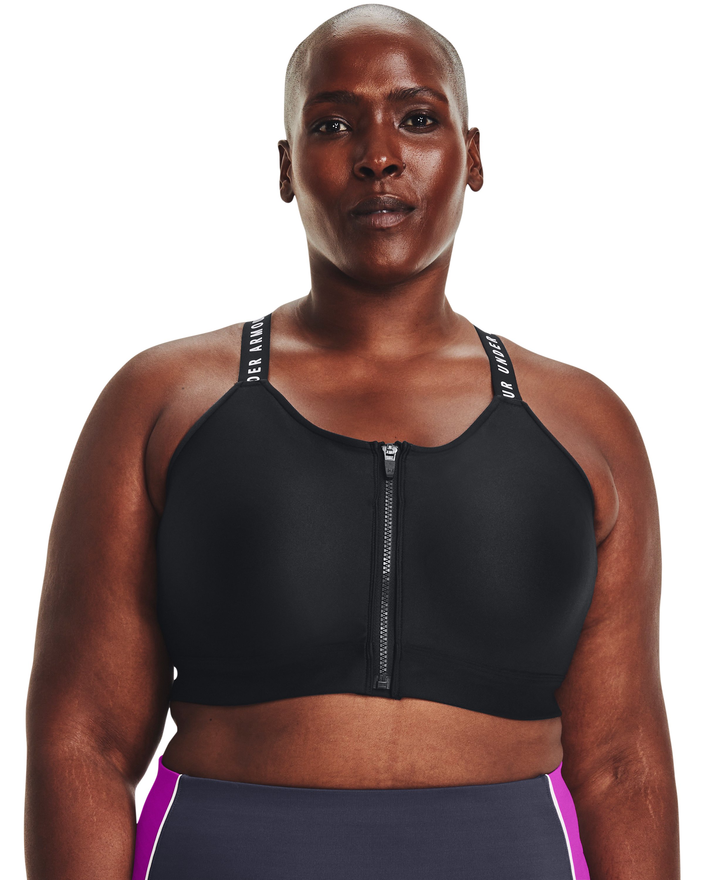Women's UA Infinity High Zip Sports Bra 1