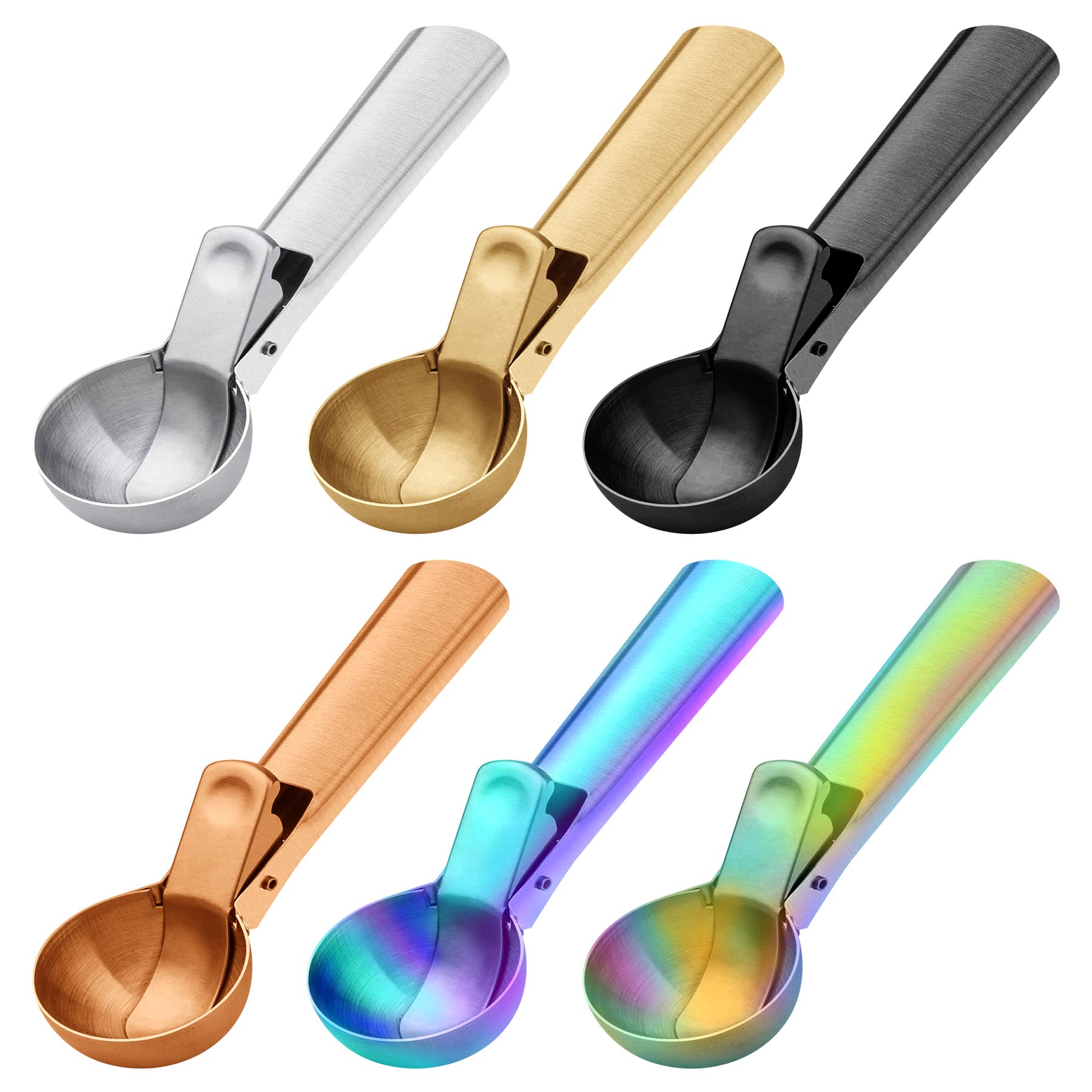 Stainless Steel Ice Cream Scoop with Trigger 1