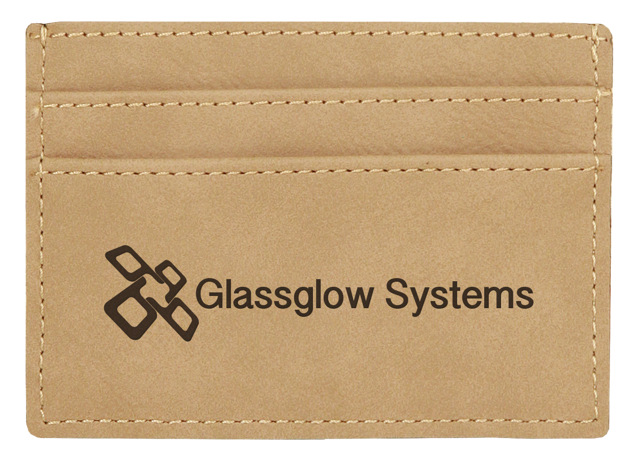 Laser Engraved Leatherette Slim Wallet with Money Clip (4"x2.75") 6