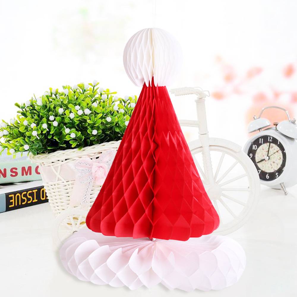 Paper Honeycomb-Shaped Christmas Pendant 7