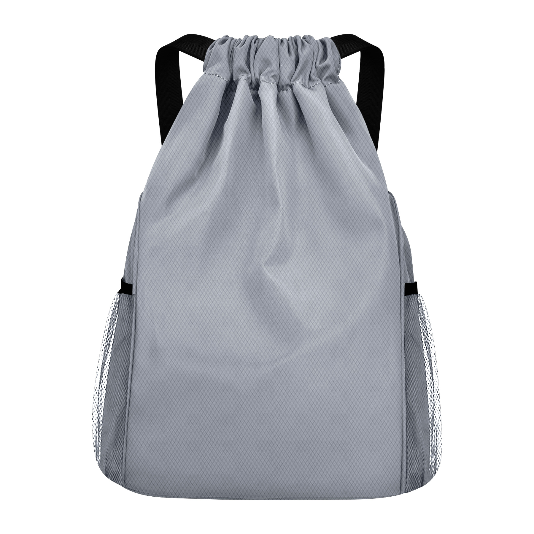 Drawstring Waterproof Backpack With Bunched Pockets & Wide Shoulder Straps 9