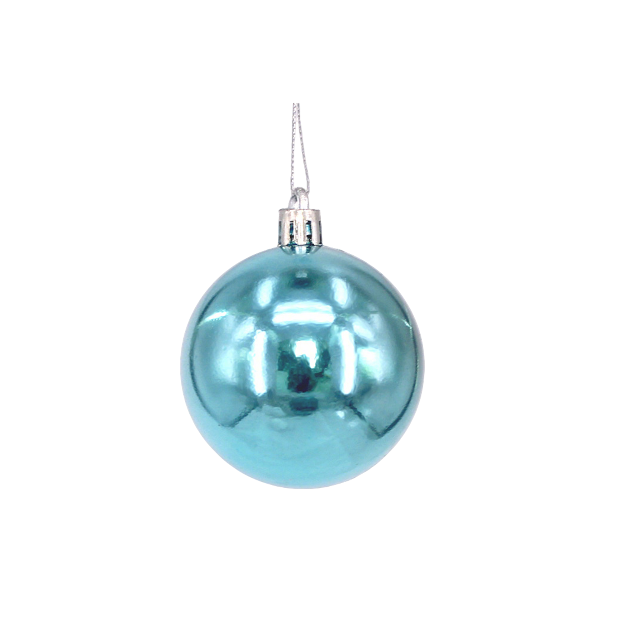 Plastic Ornament Ball With Aluminum Plate 3.2" Diameter 25
