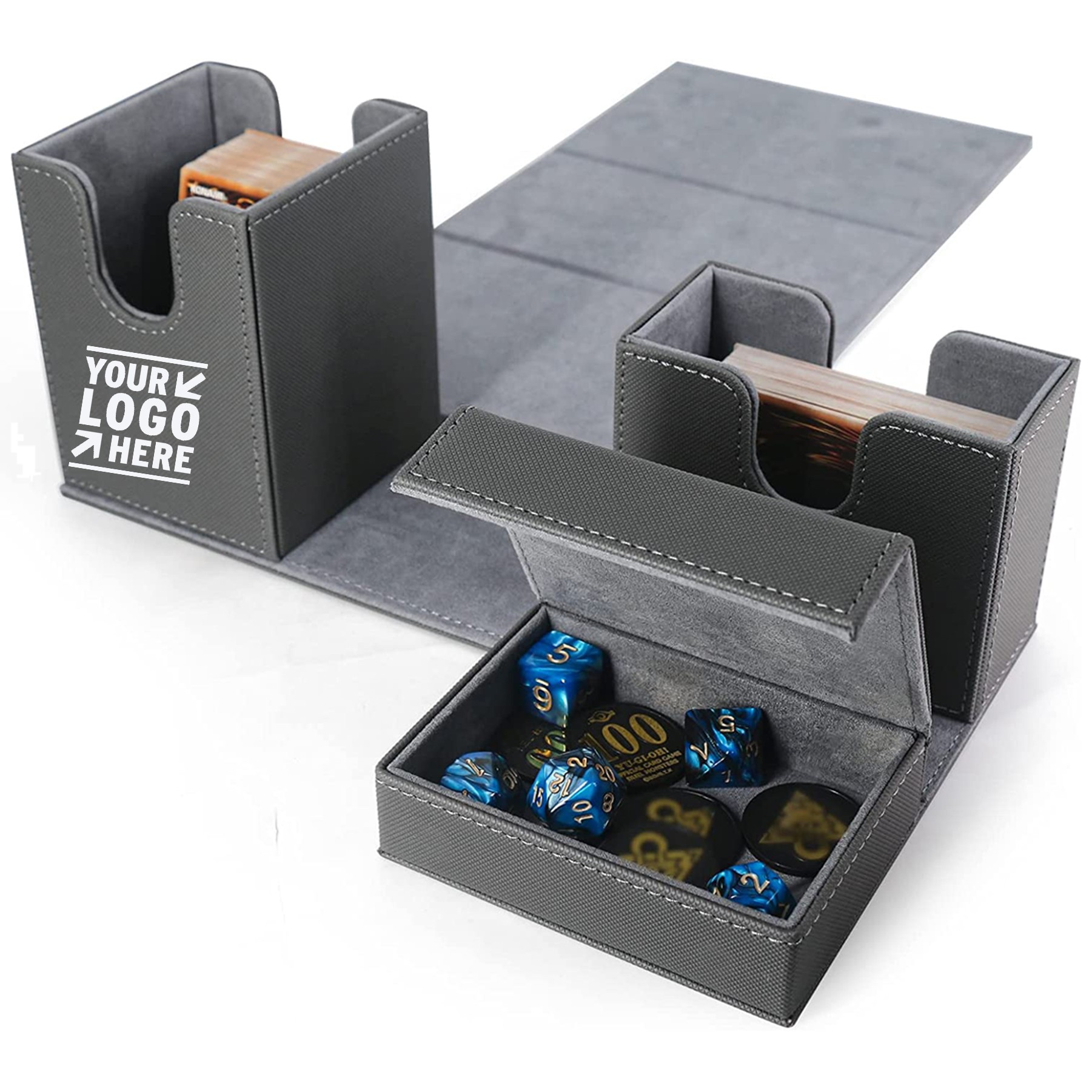 Card Box Holder with Flip Tray 2