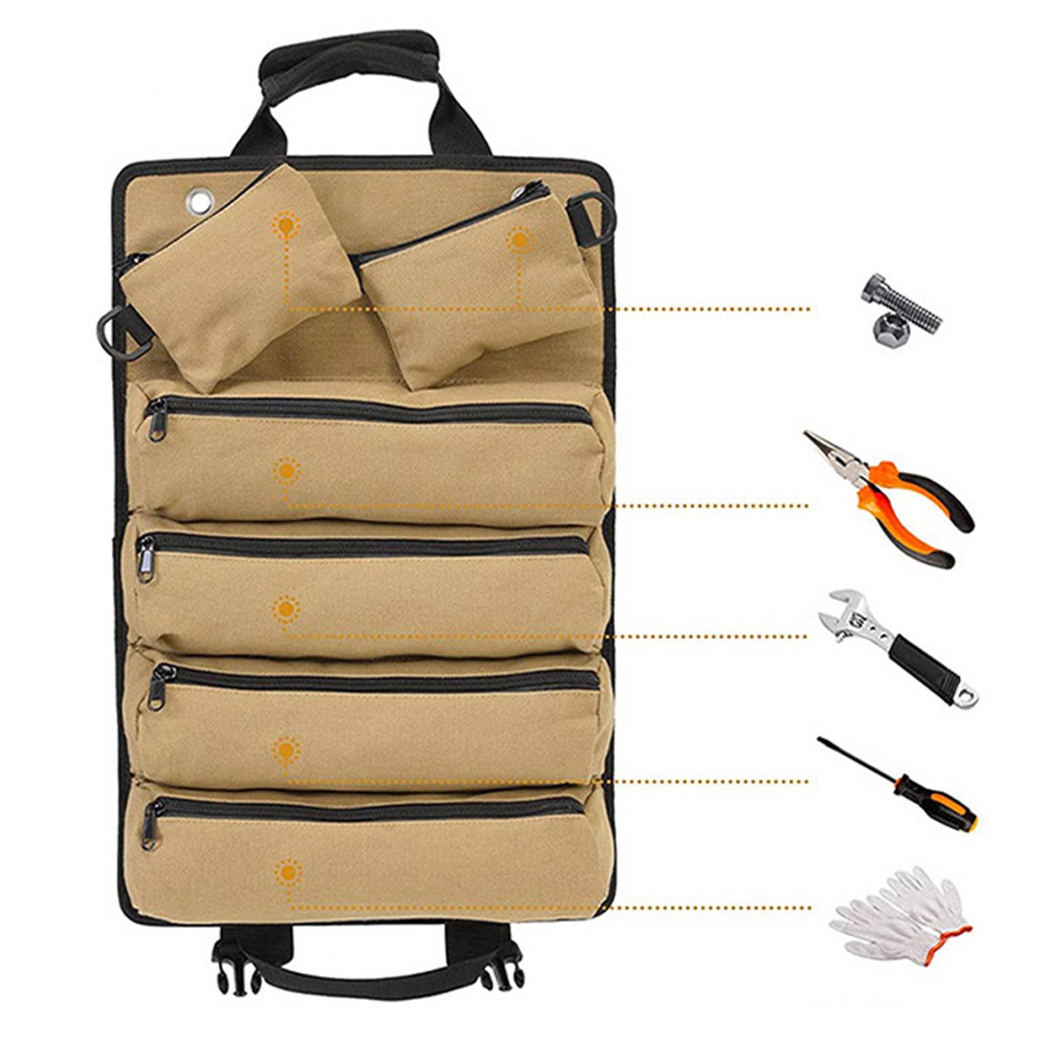 Oxford Multi-pocket Hardware Tool Storage Bag 8