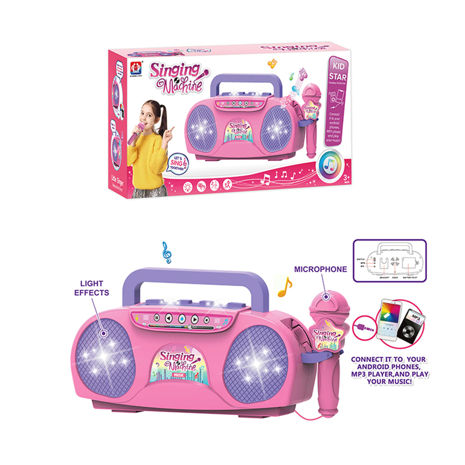 Baby Electronic Musical Instrument Kids Toy Microphone Set 5