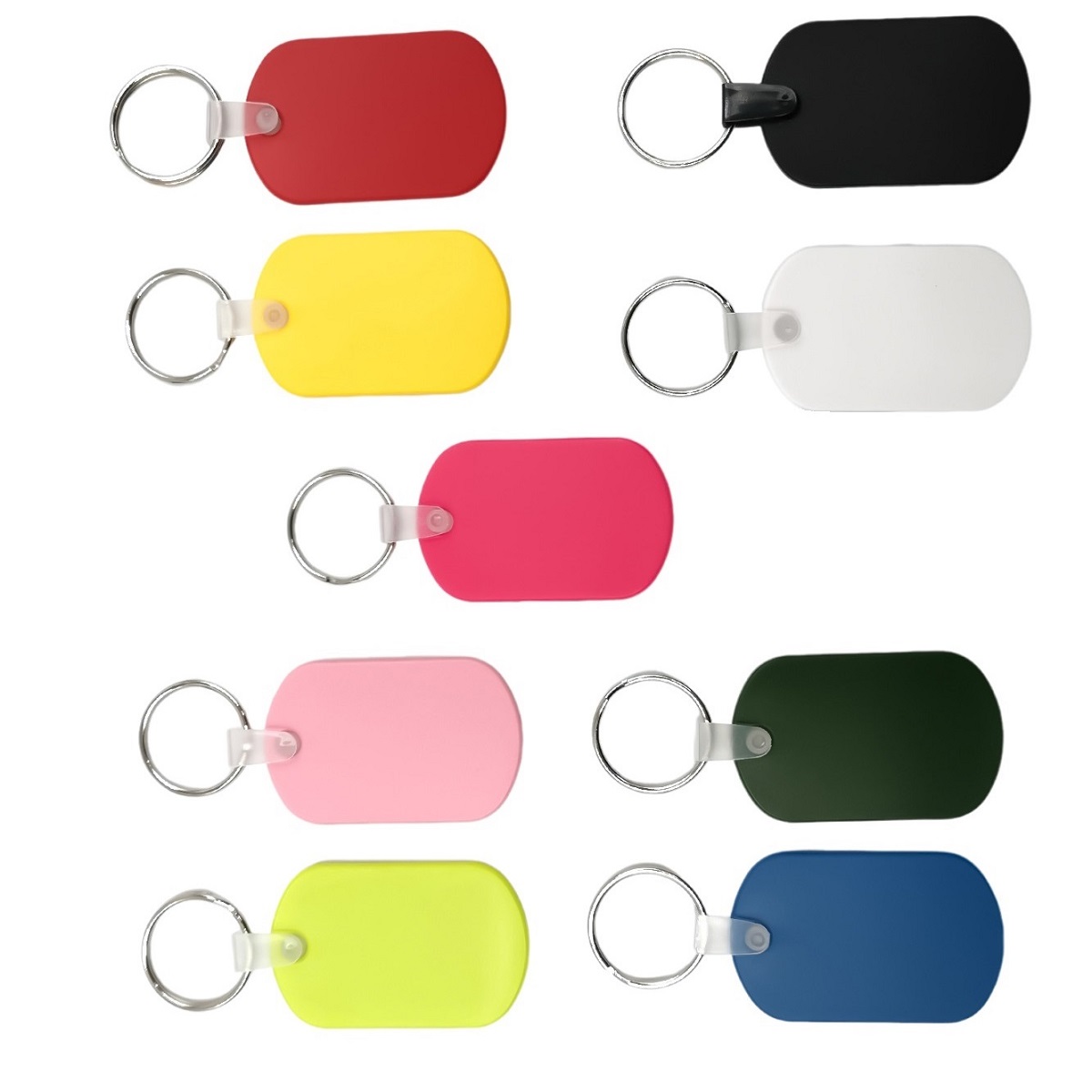 Custom Oval Soft PVC Keychain / Pet Tags 2