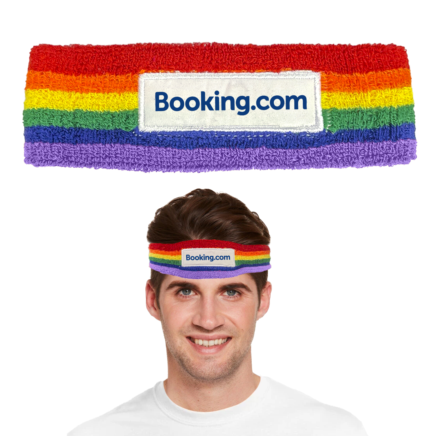 Rainbow Head Sweatband 1