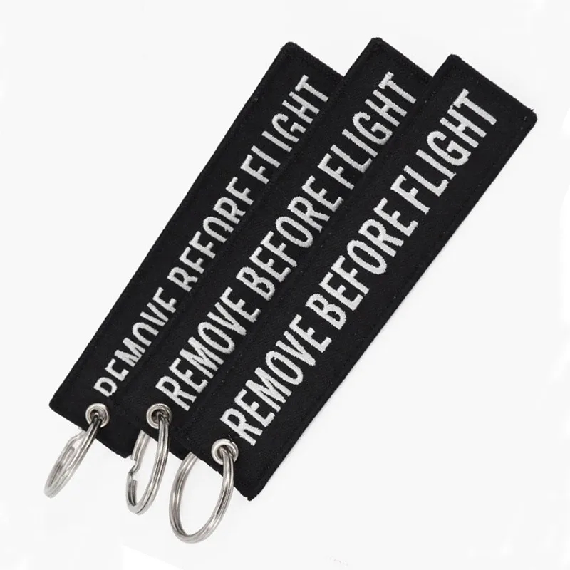 Brand Embroidery Keychain Car Aviation Motorcycle Key Ring 3