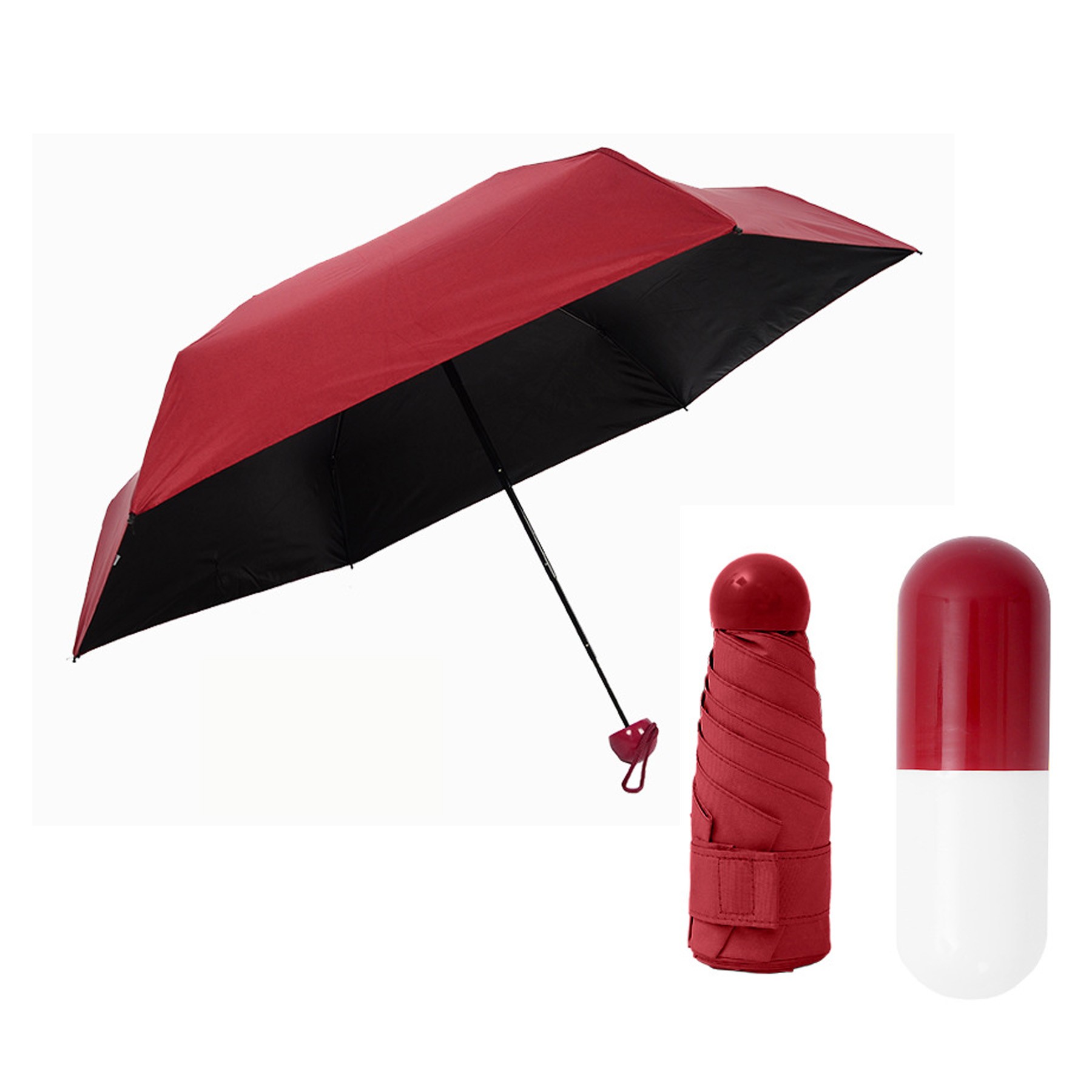 Mini Folding Compact Capsule Umbrella 2