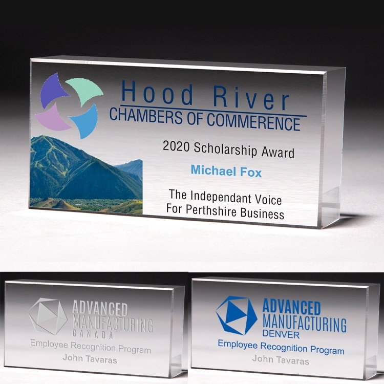 The Cube Award – 2 ½” x 5” x 1” - 2031P (4Color Process)