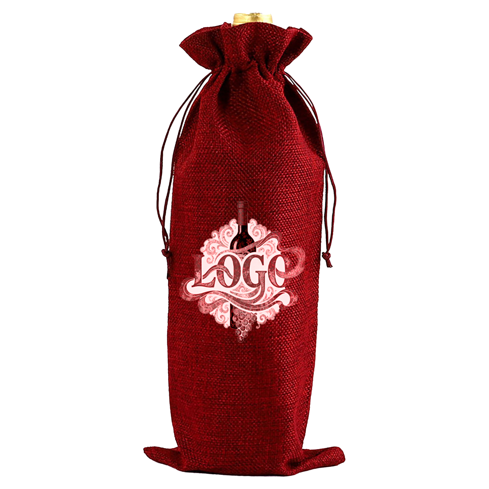 Drawstring Wine Bottle Bag 4