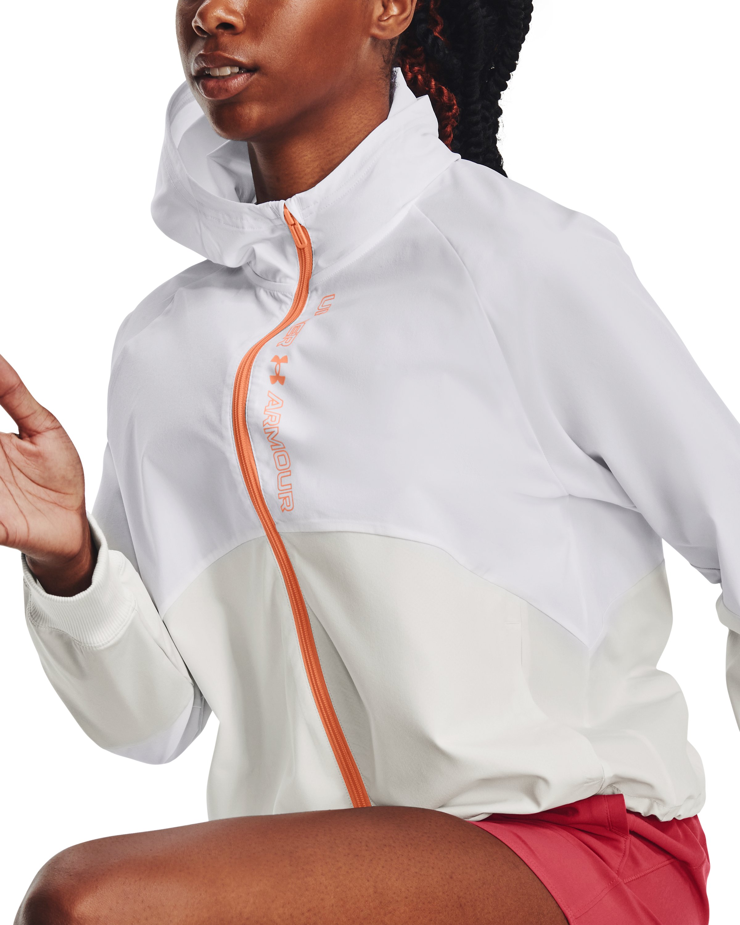 UA Woven Women's Full-Zip Jacket 2