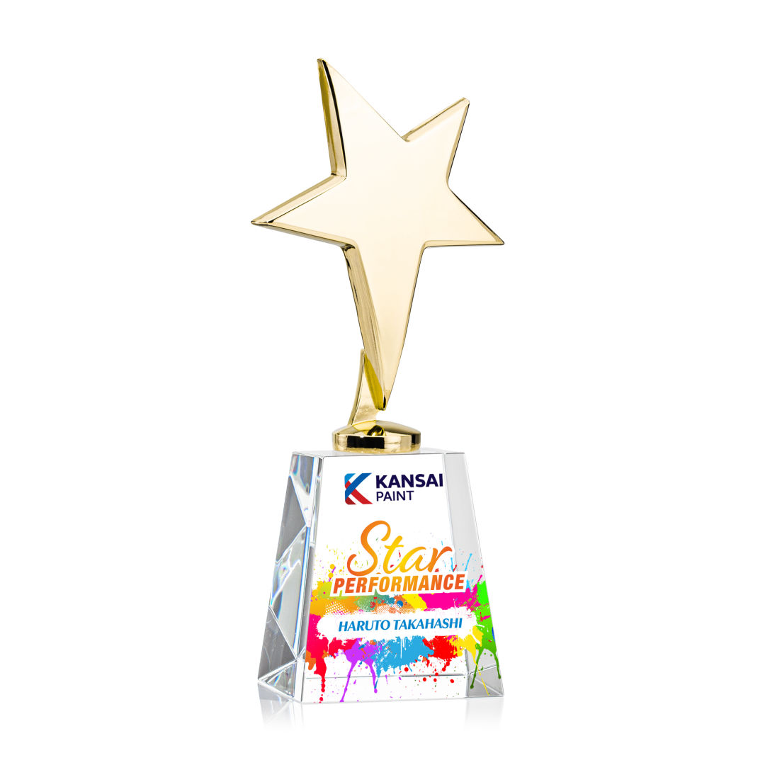 Tuscany Gold Star VividPrint™ Award on Celestina Base-Clear