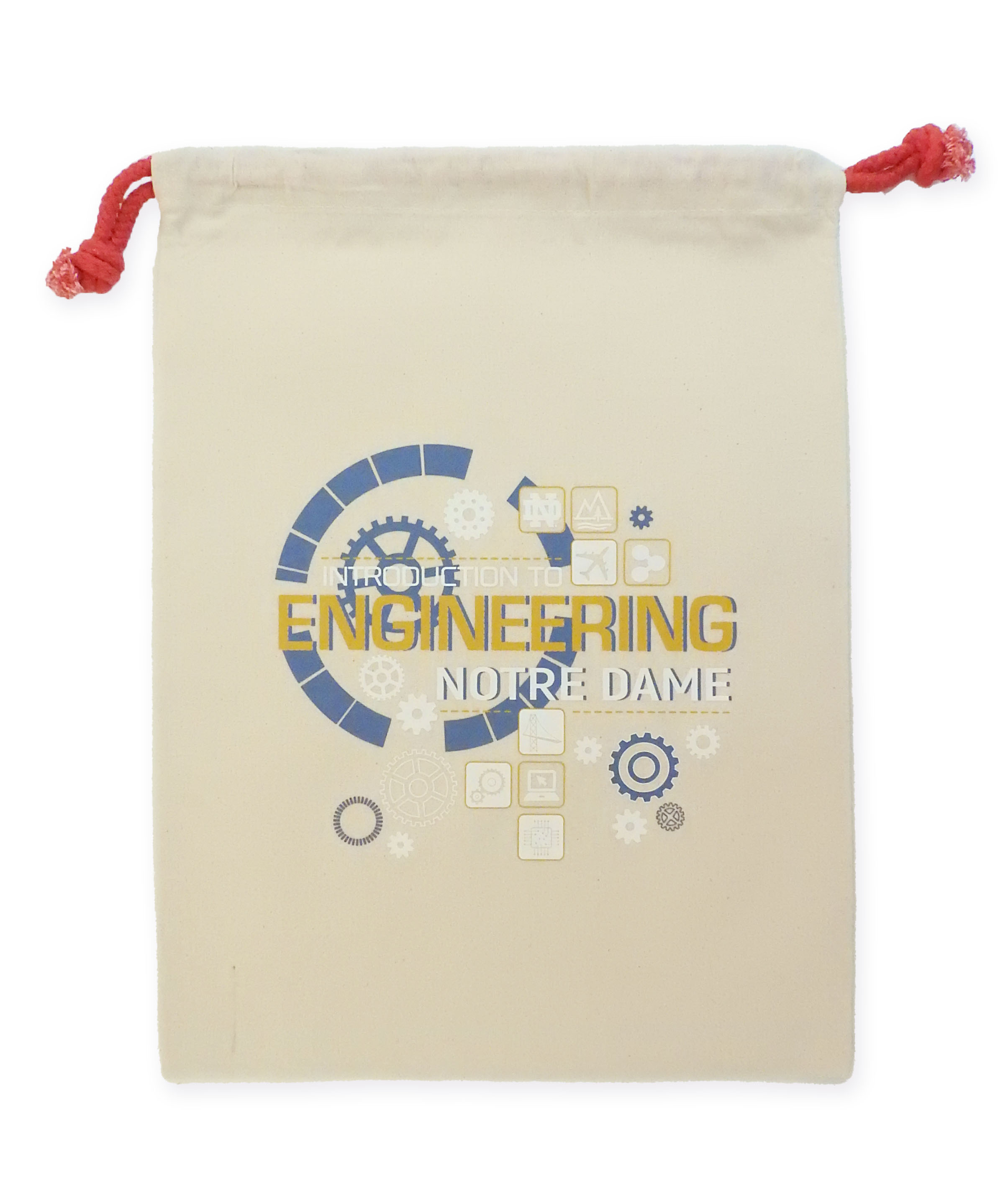 INRD "RED" Series Cotton Drawstring Bags 12 X 16" 1