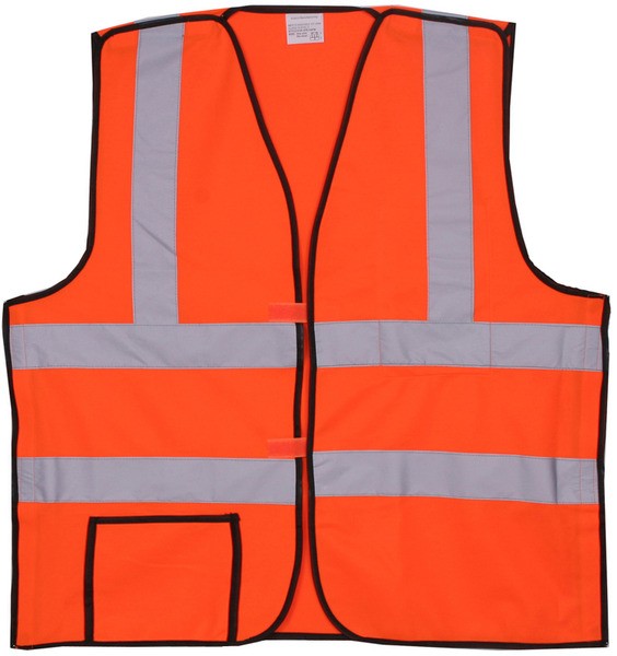 Polyester Orange Solid Safety Vest SV403