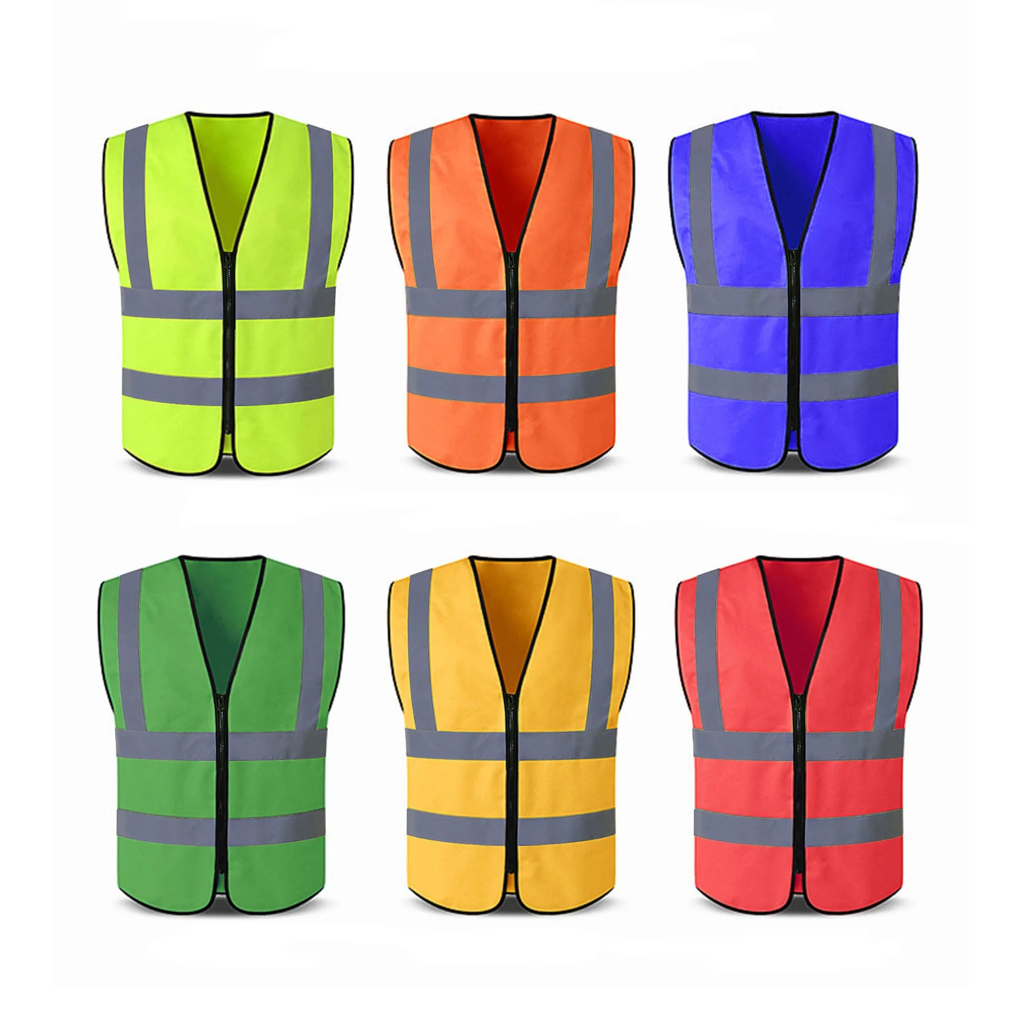 Work Safety Reflective Vest With Zipper 3