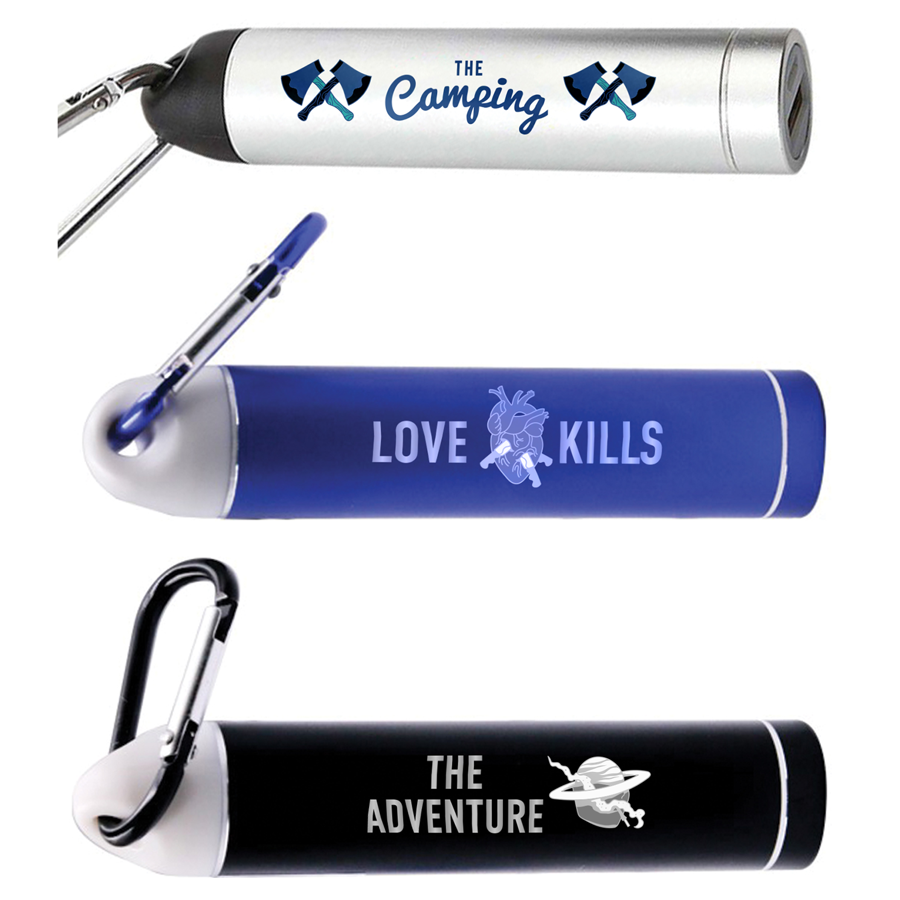 Mini 2200 mAh Power Bank W/ Carabiner 9