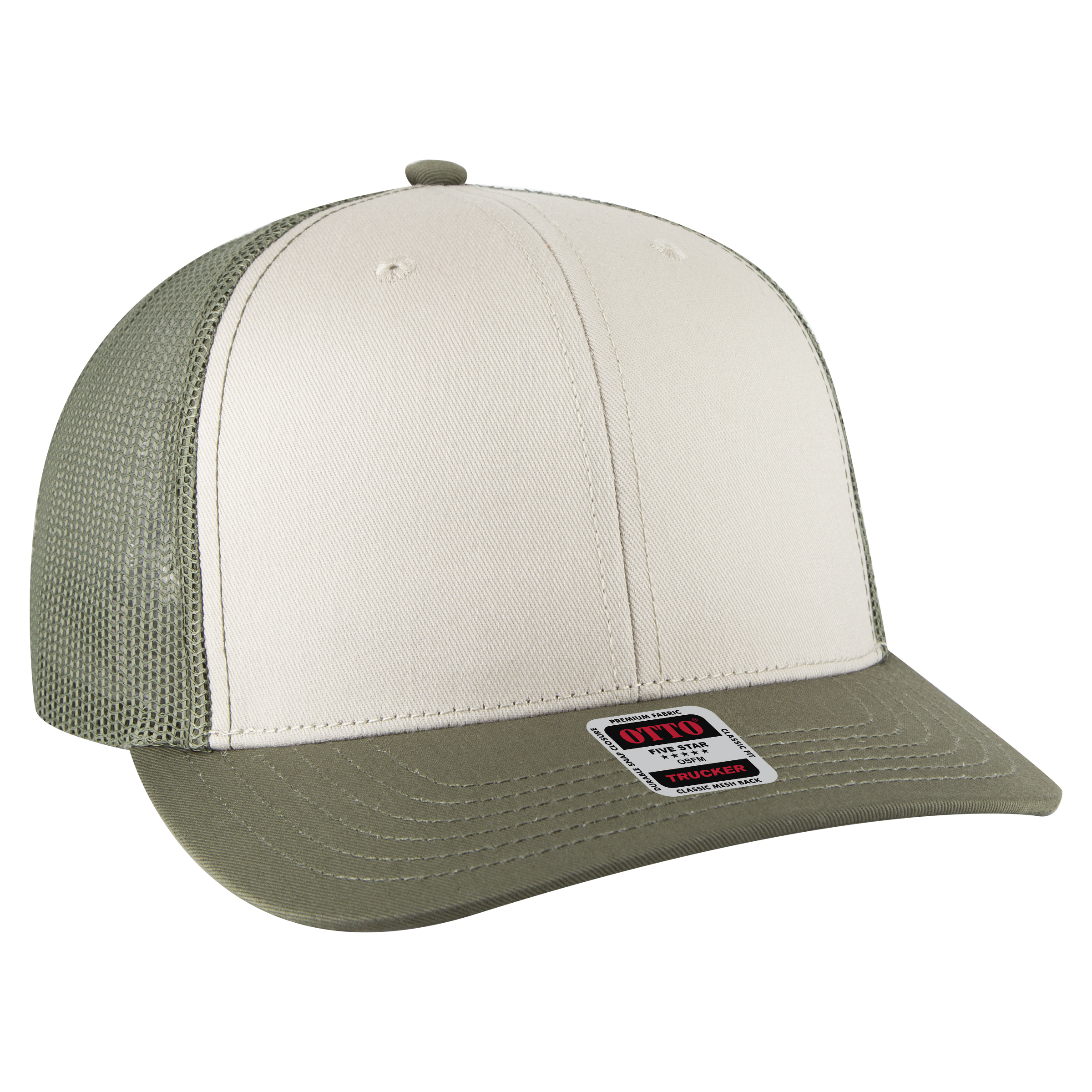 OTTO CAP® 6 Panel Mid Profile Mesh Back Trucker Hat 109