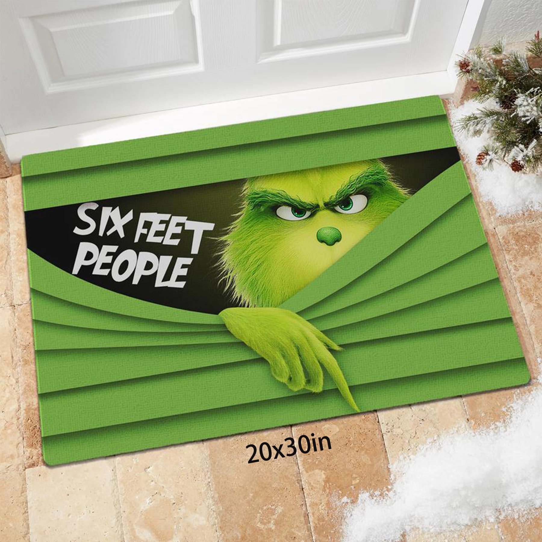 Christmas Non-Slip Visual Door Mat 2