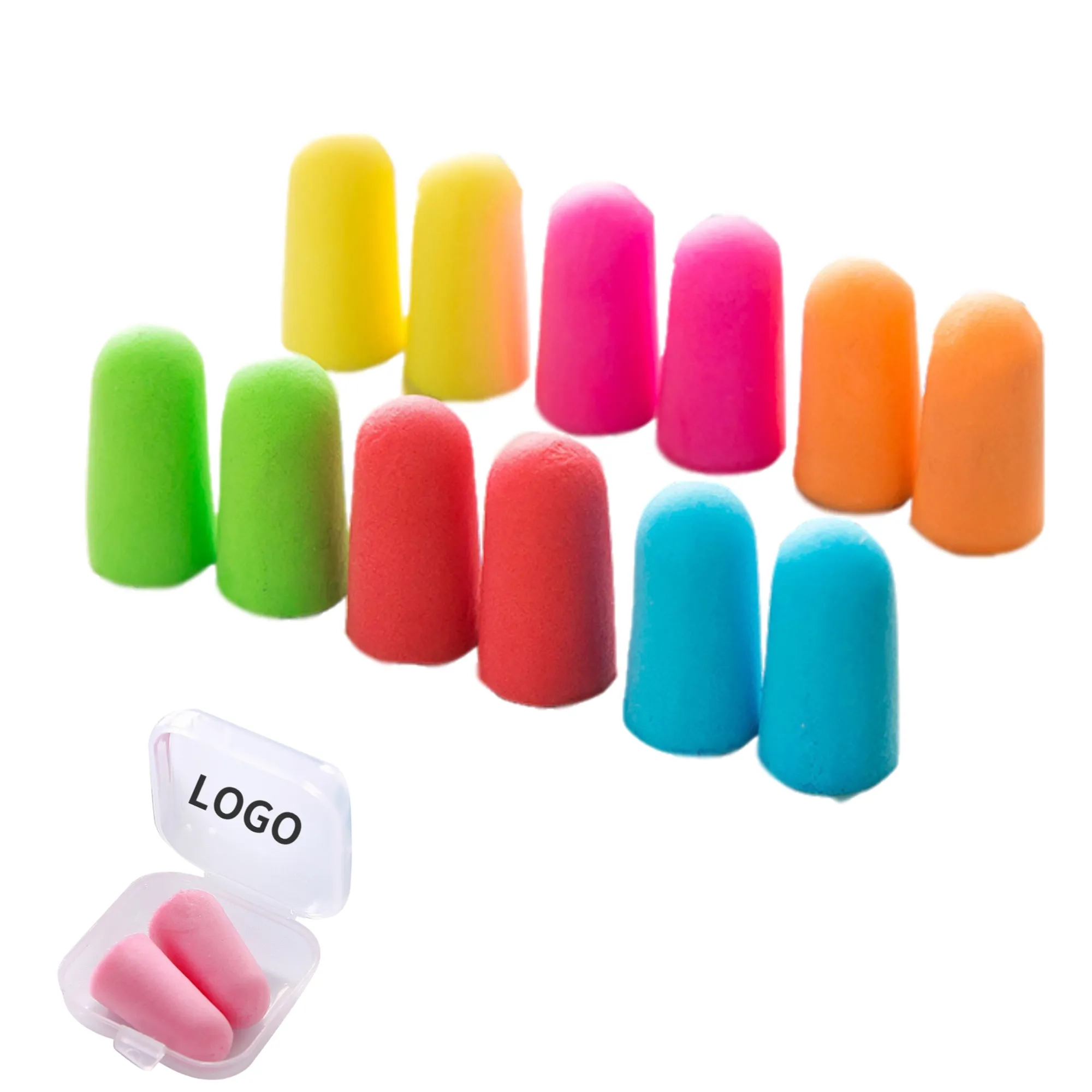 Foam anti-noise Earplugs in Case