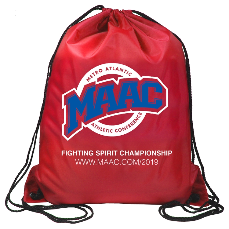 14-1/2"W x 17-1/2" H - 210D Polyester Drawstring Cinch Pack Backpack 16