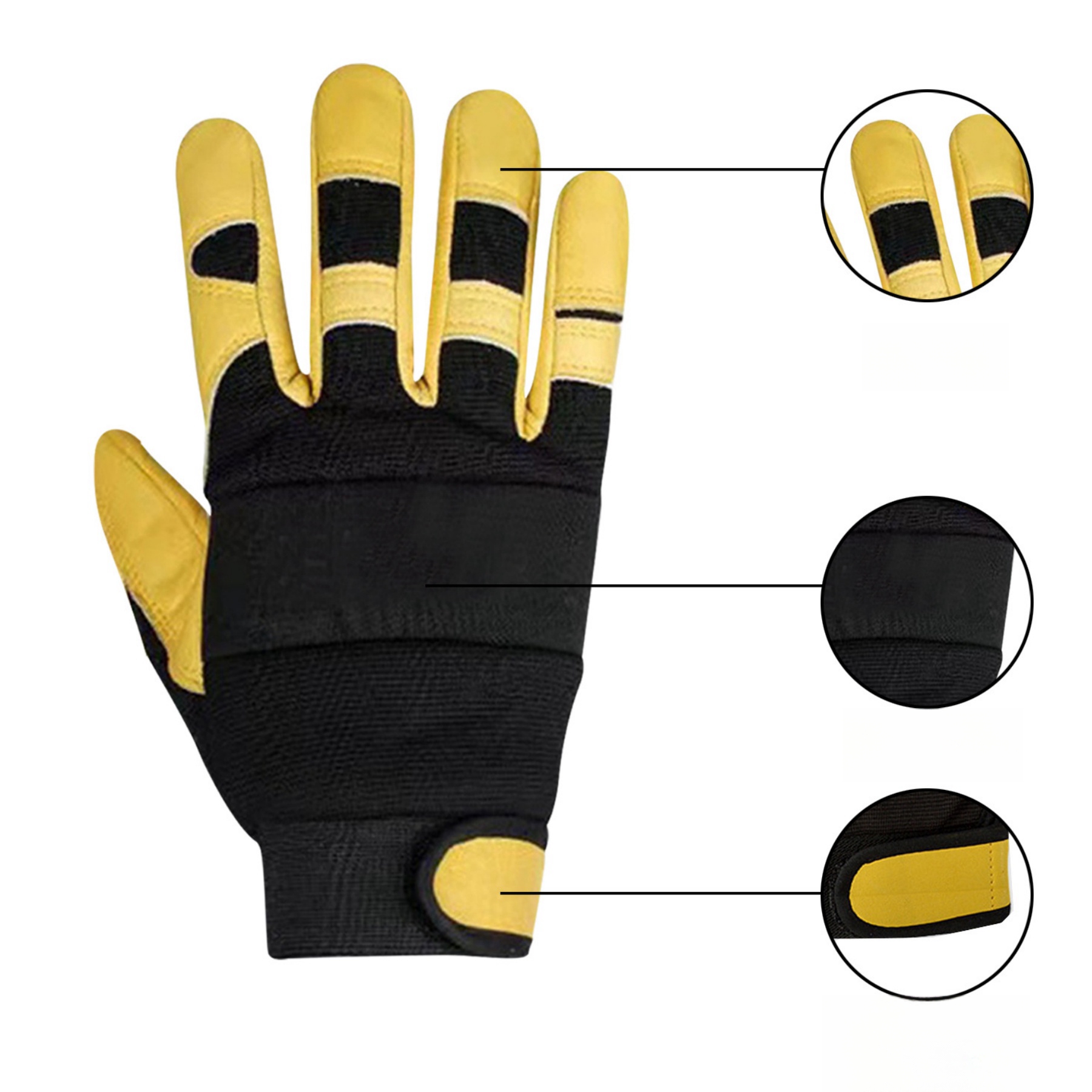 Premium Cowhide Mechanic Gloves 1