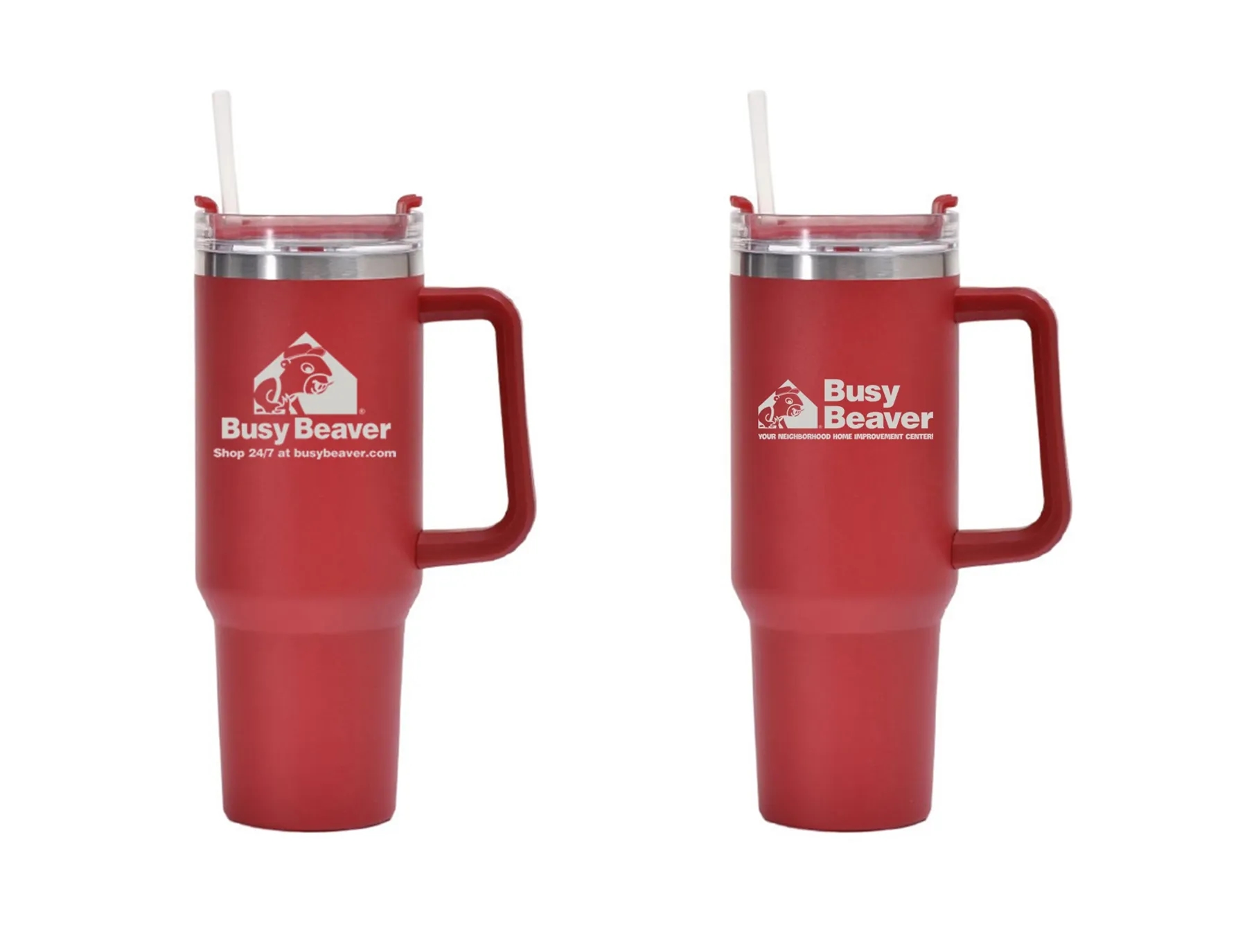 40 Oz. Vacuum Stainless Steel Tumbler with Handle & Straw 15