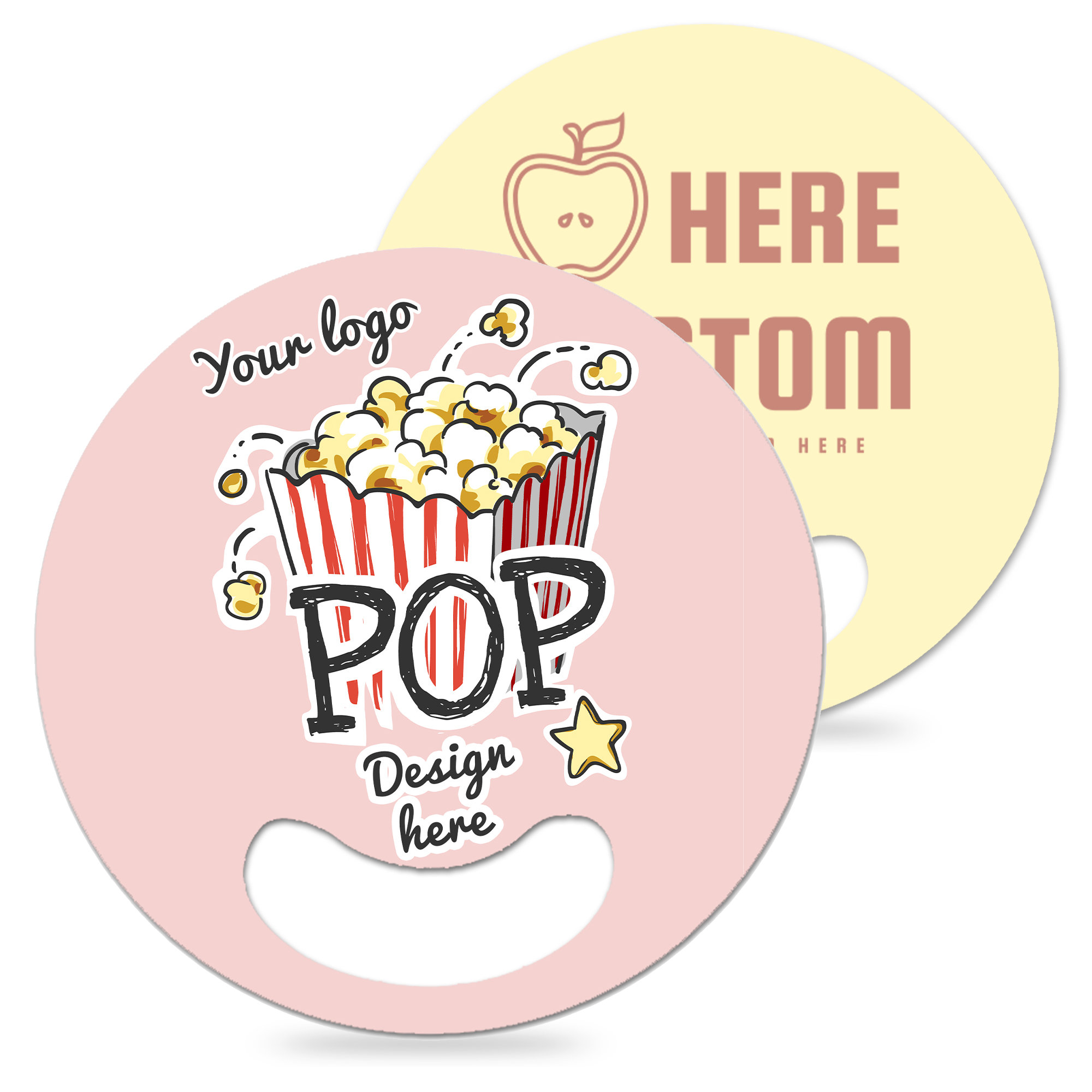 Double-Sided Full-Color Printed Plastic Advertising Fan 3