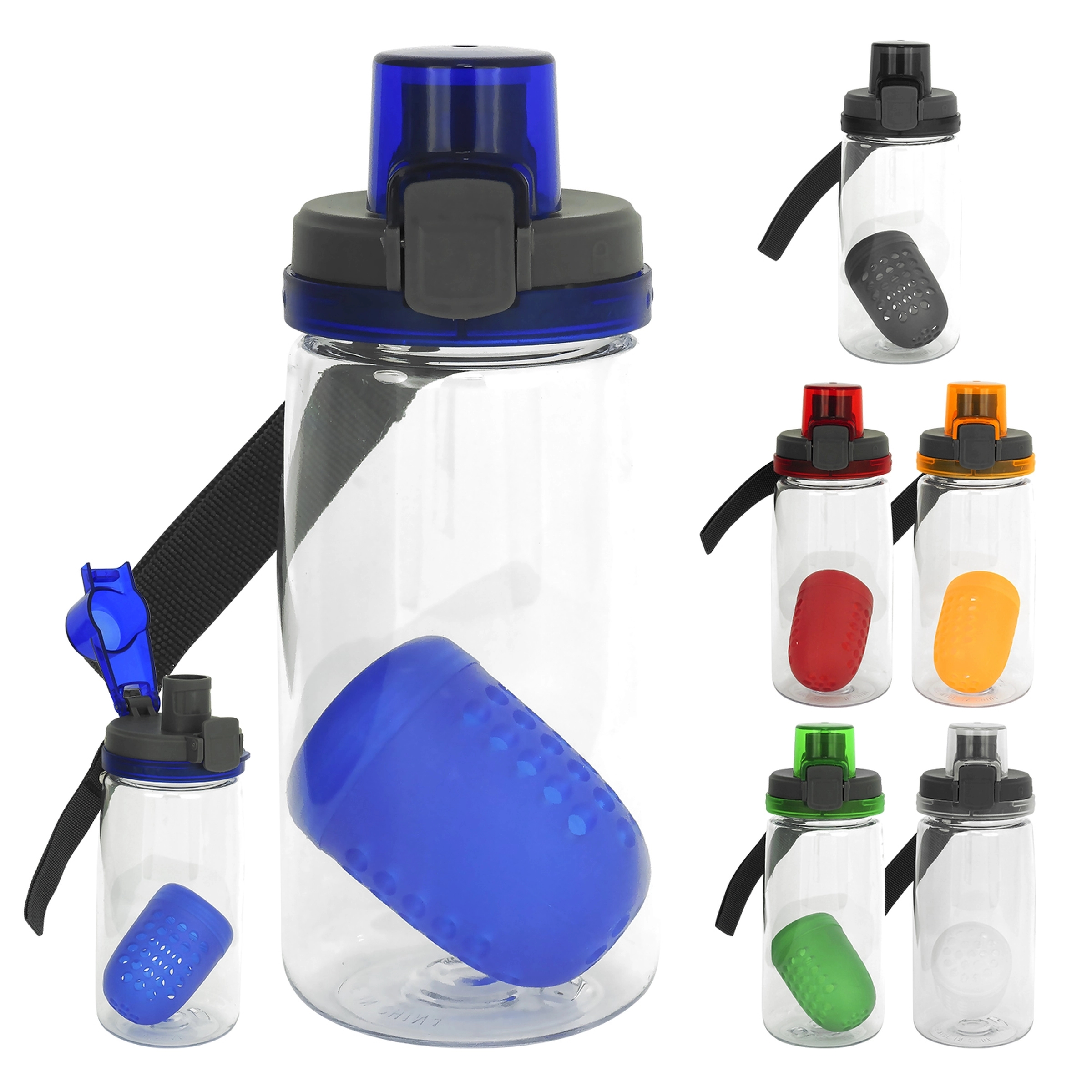 Locking Lid 18 oz. Recycled Bottle with Floating Infuser 9