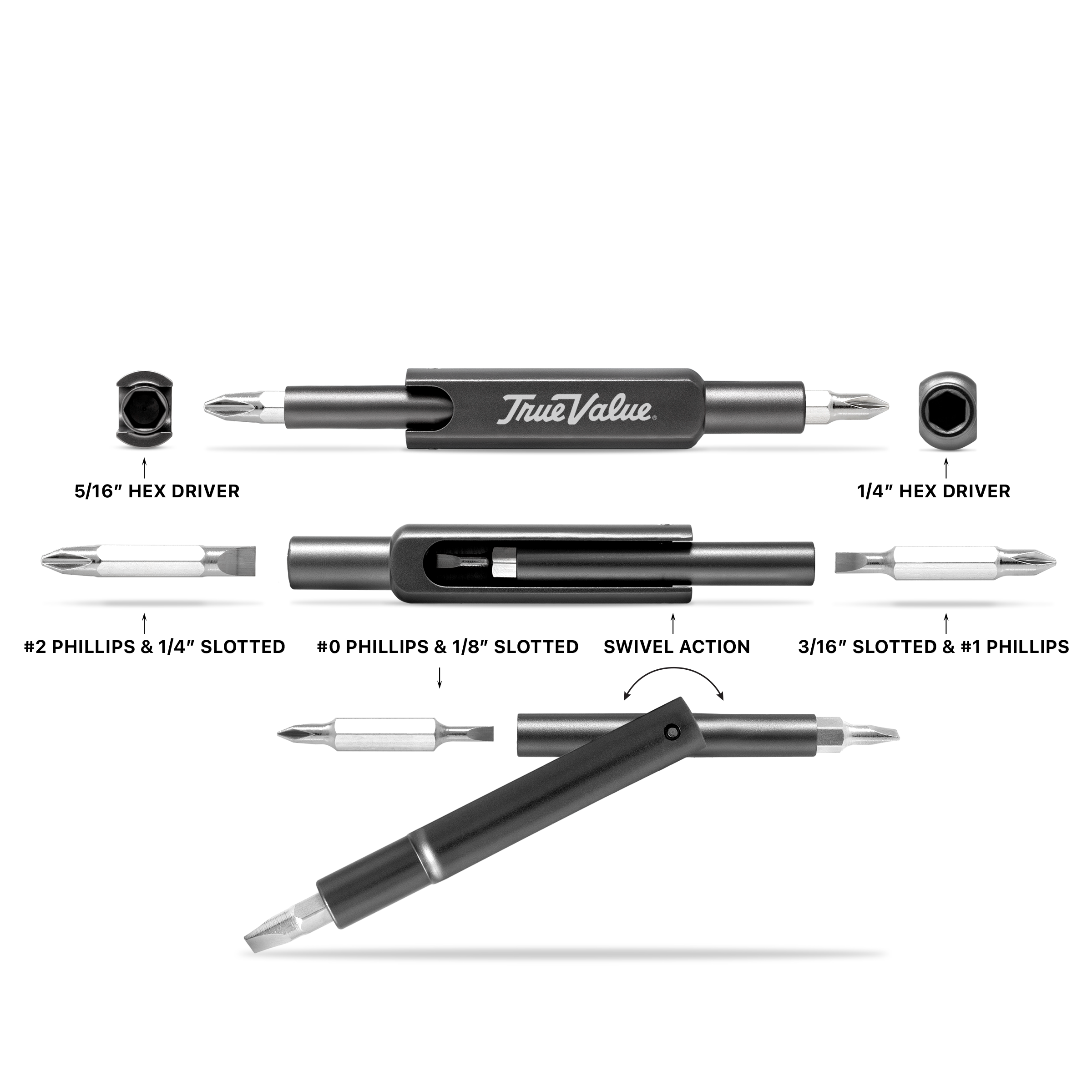 Top Torque™ 8-in-1 T-Handle Screwdriver