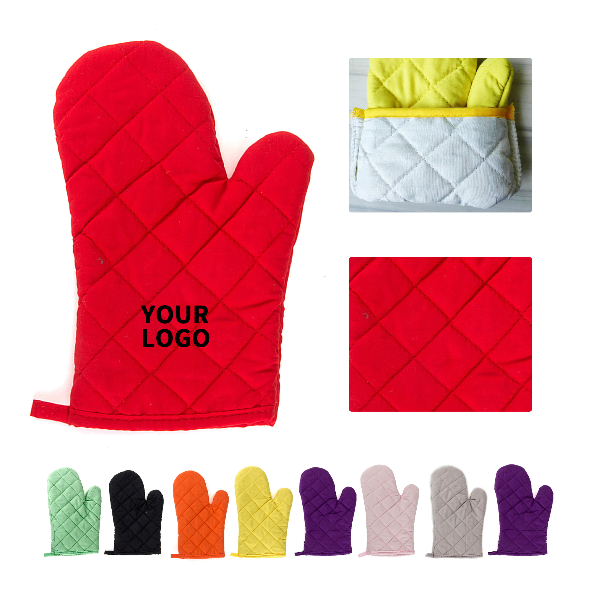 Cotton Heat Resistant Baking Glove 11.1" x 7.1" 5