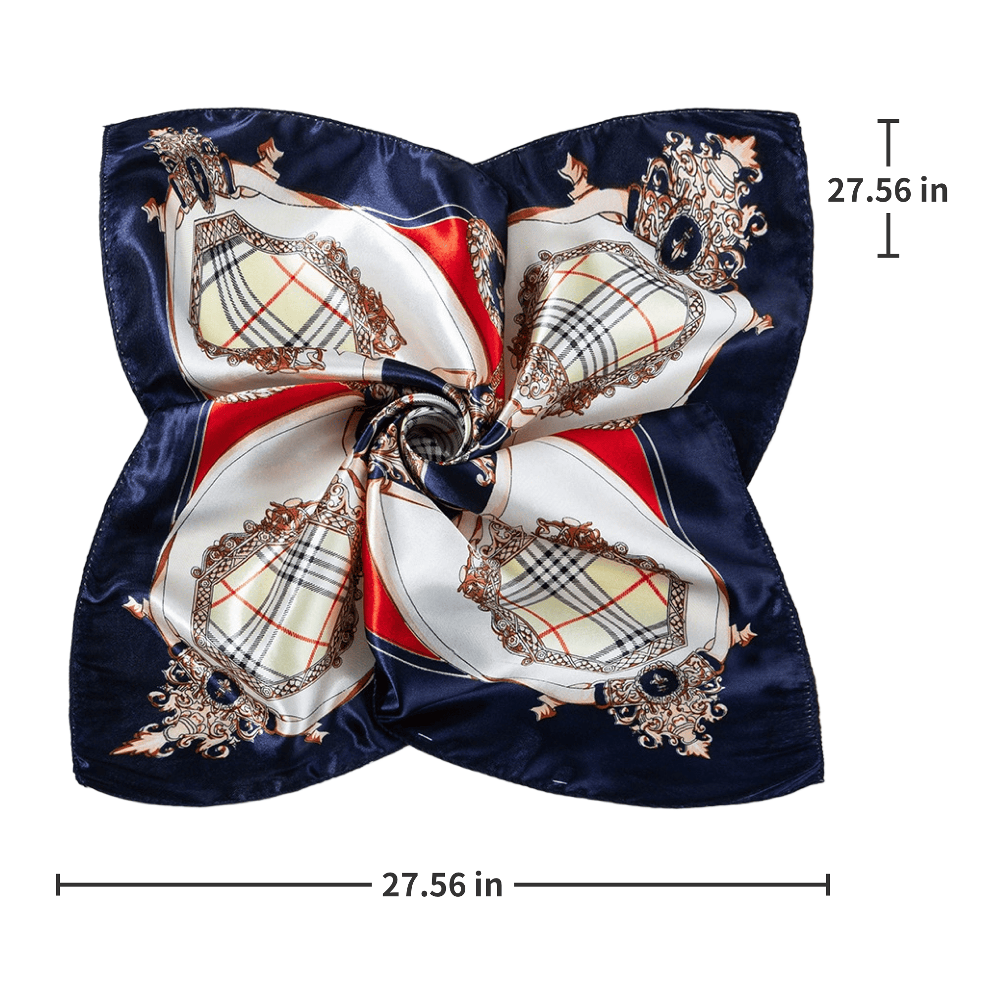 Custom Satin Finish Imitation Silk Scarf 2