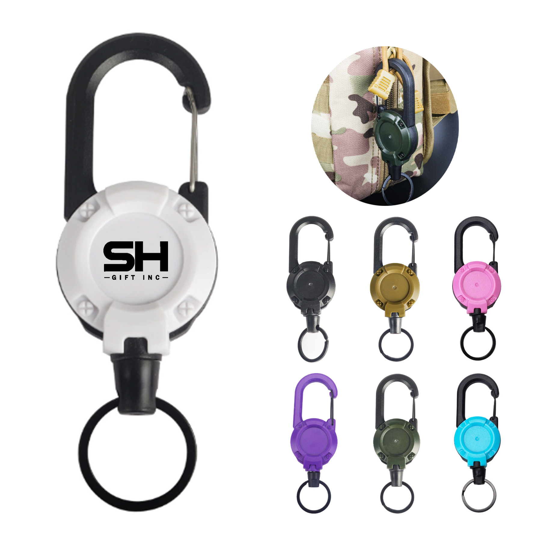 Backpack Wire Telescopic Buckle Key Hanging Buckle 5